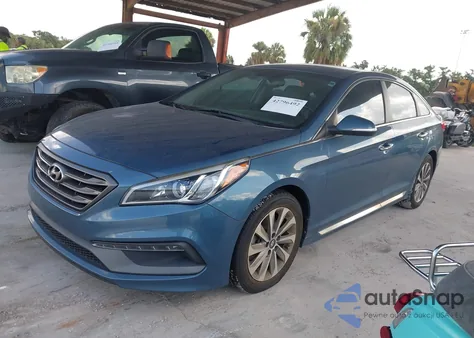 2016 Hyundai Sonata Sport from USA, damaged, VIN 5NPE34AFXGH393073